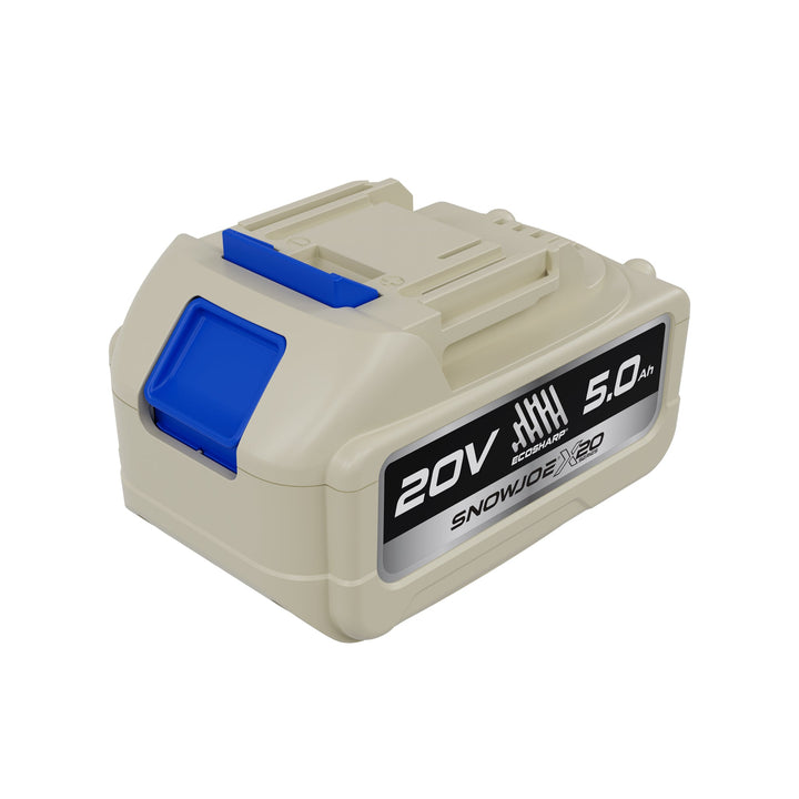 Restored Sun Joe 20V-BATT-5A | X20-Series 20-Volt 5000-mAh Lithium-ION Battery | For Use with Universal ECOSHARP Devices | w/LED Indicator (Refurbished)