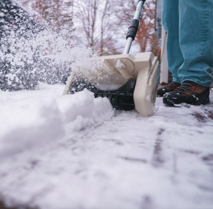 Snow Joe 20-Volt ECOSHARP Cordless Snow Shovel | Directional Chute | Brushless Motor | W/ 2 x 4.0-Ah Batteries + Charger | In-Store Exclusive