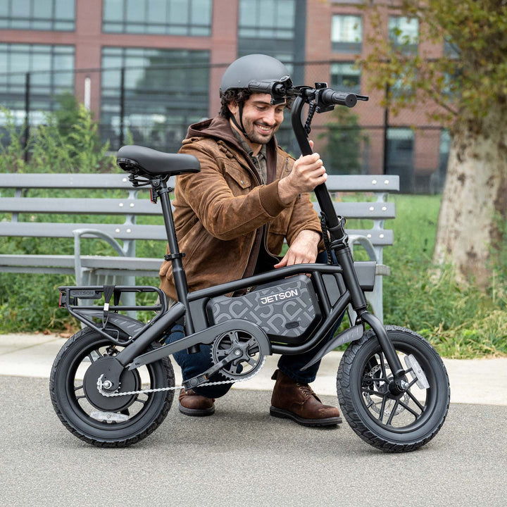 Jetson JBLTPM-BLK | Bolt Pro Max Electric Bike | 25 Miles Max Operating Range | 15.5 mph Max Speed