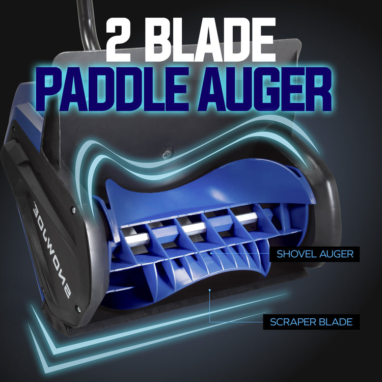 Restored Snow Joe 24V-SS13-MAX Battery Snow Shovel Kit | 13 Inch | Includes 4Ah Battery, Quick Charger, Battery Holder, & Cover (Refurbished)