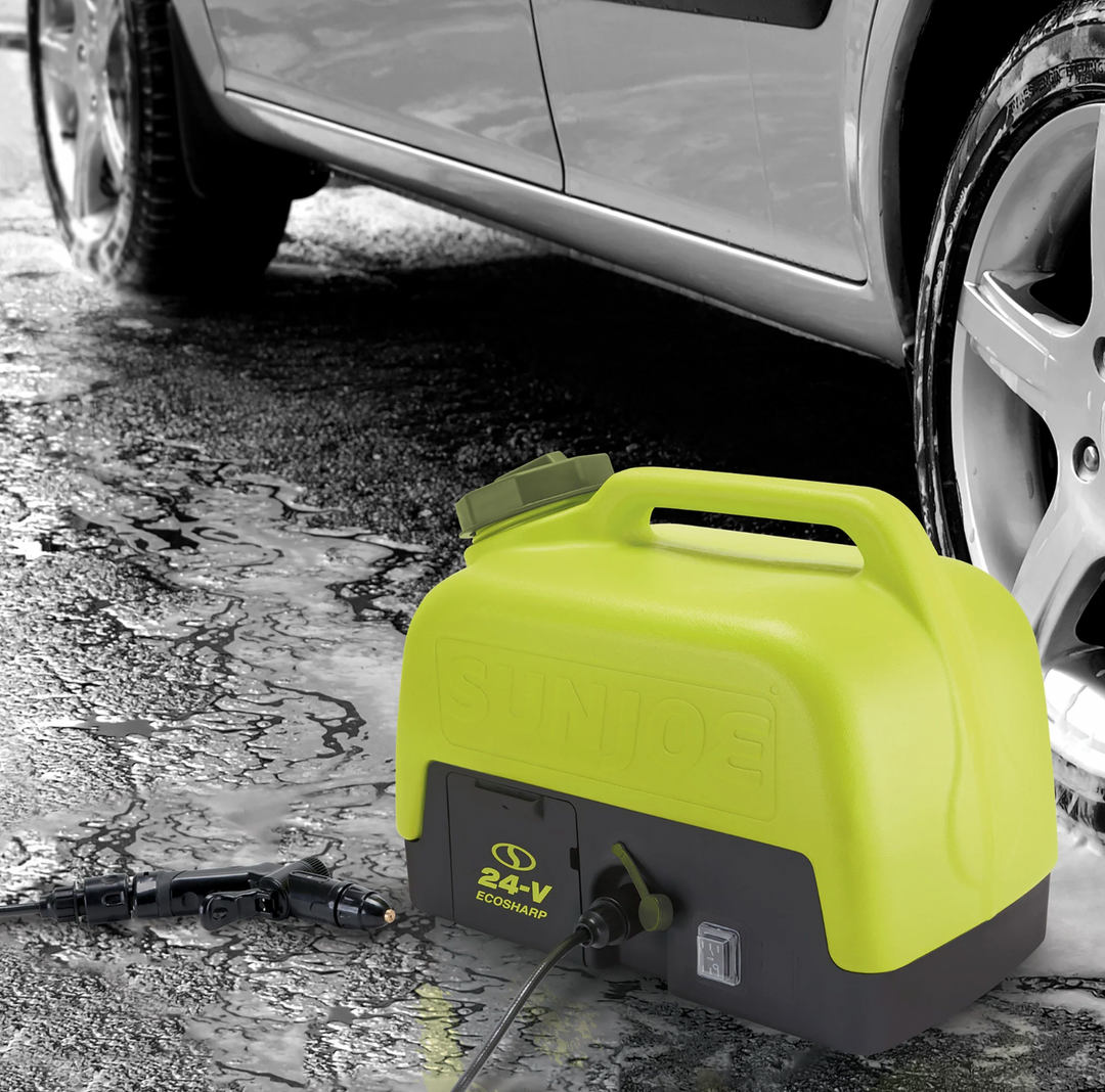 Sun Joe WA24C-LTE | 24-Volt* | IONMAX Cordless Go-Anywhere Portable Sink/Shower Spray Washer Kit | 5 Gal | 116 PSI Max* | 1.5 GPM Max* | W/ 2.0Ah Battery + Charger (Refurbished) | In-Store Exclusive