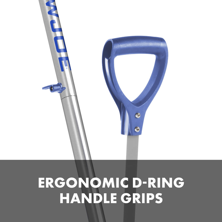 2 PACK - Snow Joe Shovelution SJ-SHLV02 | Strain-Reducing Shatter-Resistant Polycarbonate Snow Shovel | W/ Spring Assisted Handle | 18-inch (Open Box)