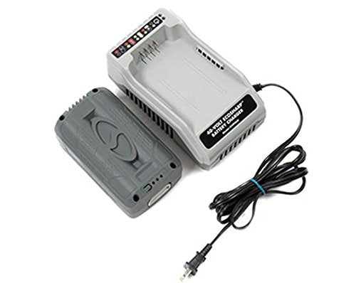Restored Snow Joe + Sun Joe iCHRG40 | EcoSharp Lithium-Ion Battery Charger | 40 Volt | Gray | CERTIFIED AUTHENTIC (Refurbished)