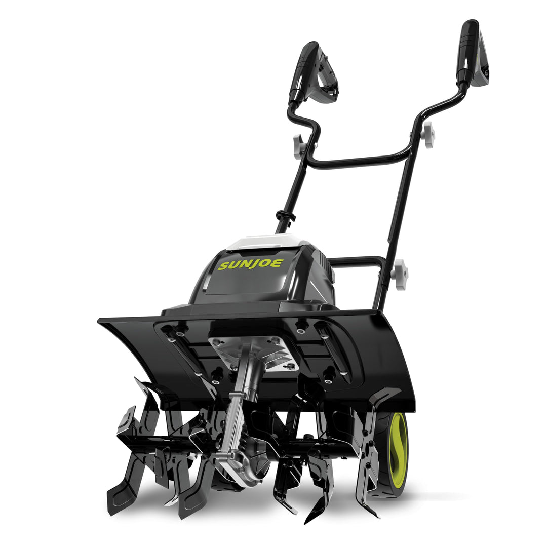 Restored Sun Joe Corded Electric Garden Tiller & Cultivator TJ605E | 15-Amp | 6 Steel Tines | 15.7" Width | 4 Height Adjustments (Refurbished)