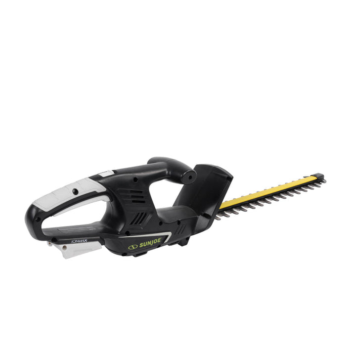 Restored Sun Joe 24V-HT16-LTE | IONMAX Cordless Hedge Trimmer Kit | 16-inch | W/ 2.0-Ah Battery + Charger (Refurbished)