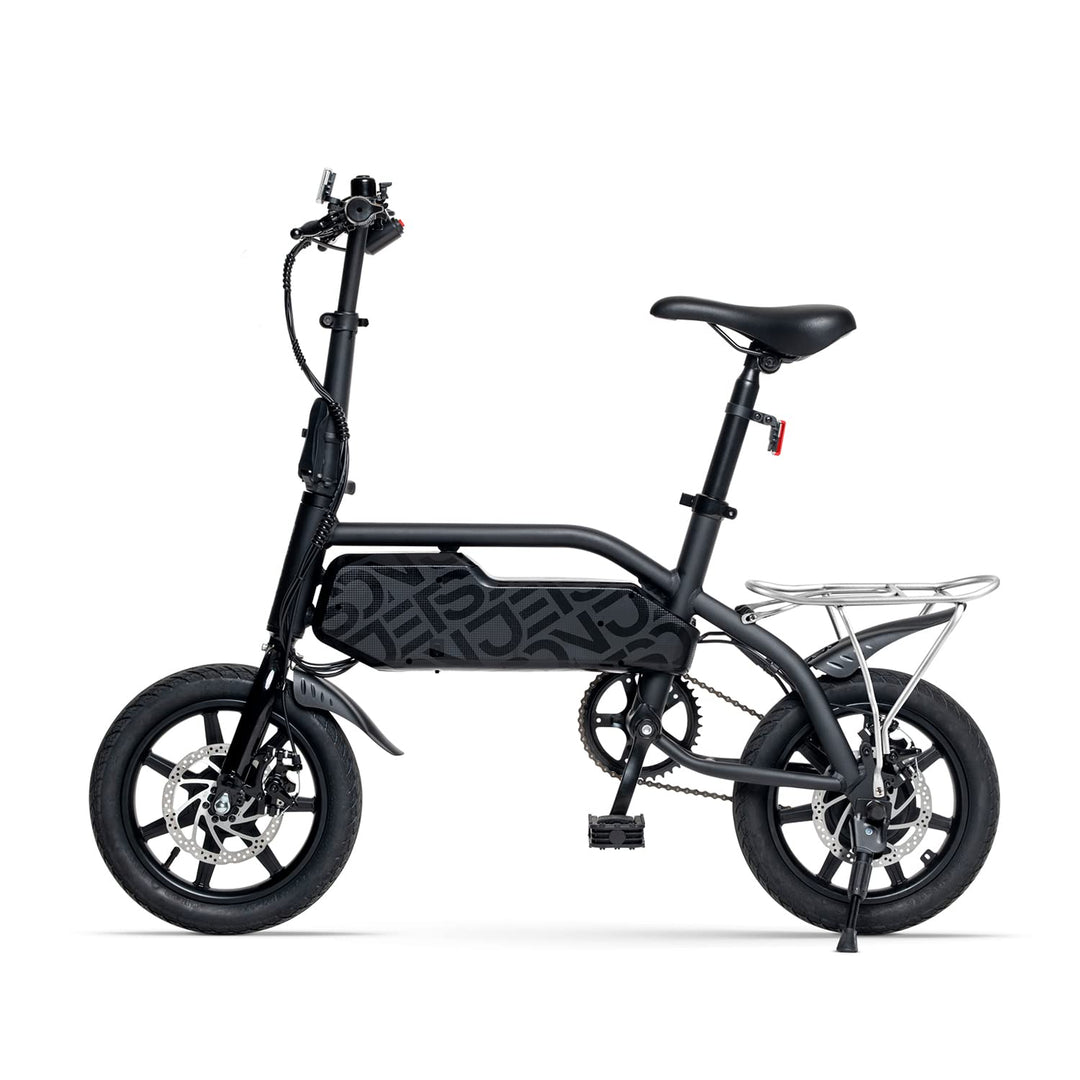 Jetson J5 Electric Bike | Top Speed 15 MPH | 350-Watt | Max Range 15M W/ Twist Throttle | Max Range 30M W/ Pedal Assist (Black)