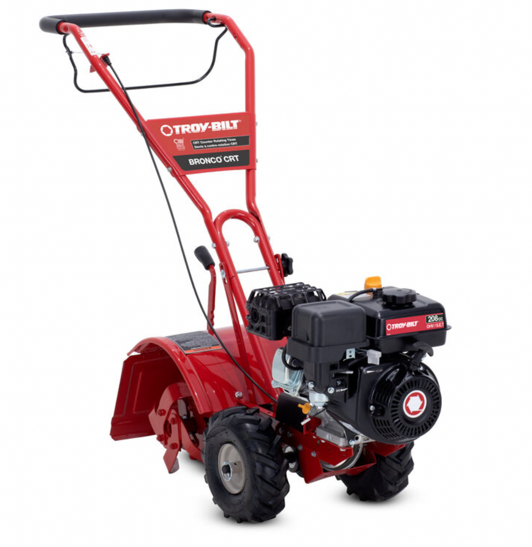 Troy-Bilt Bronco CRT Tiller | 208cc Engine | 14" Rear Tine Tiller (Open Box)
