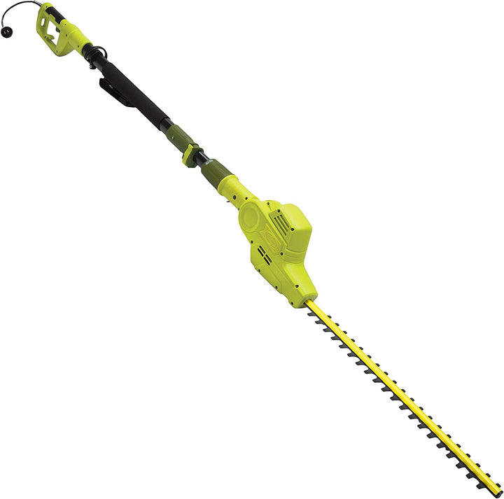Restored Sun Joe SJH902E 21-in 4-Amp Multi-Angle Electric Telescoping Pole Hedge Trimmer (Refurbished)
