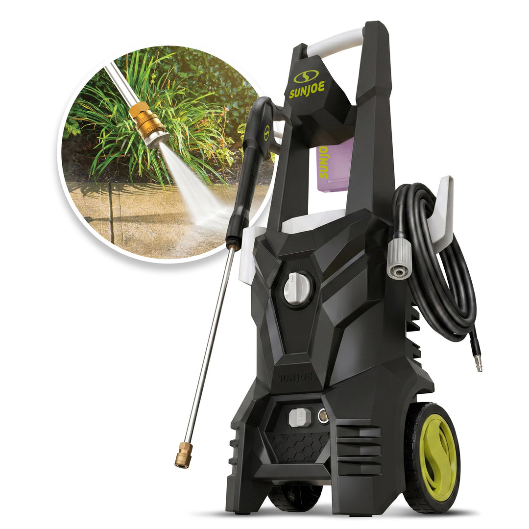 Sun Joe 1800 PSI Max All-Purpose Electric Pressure Washer | 13-Amp | 4 Nozzles | Foamer Cannon | In-Store Exclusive