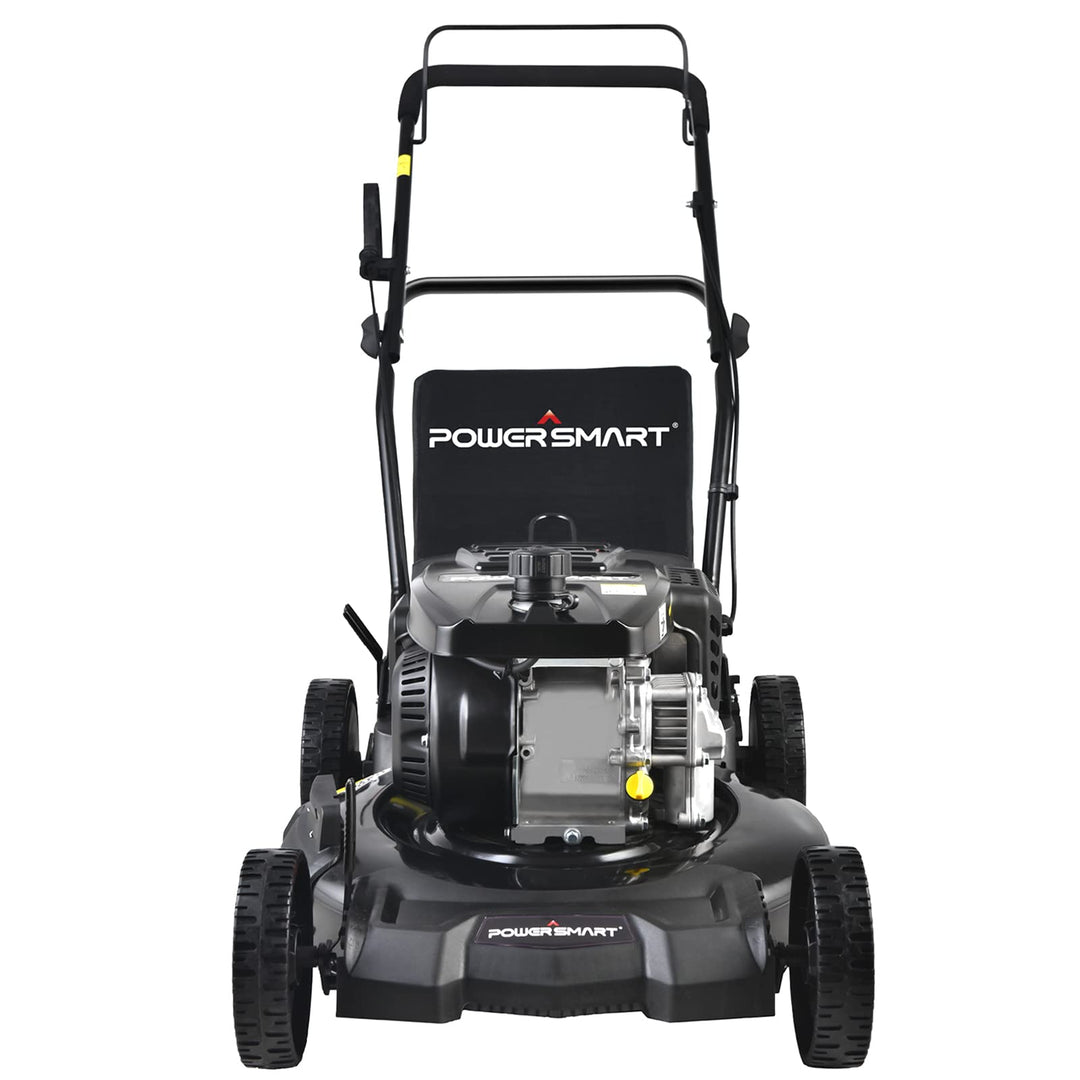 Restored PowerSmart Gas Push Lawn Mower | 21-Inch | 209cc | 3-in-1 Walk-Behind Lawn Mower (Refurbished)
