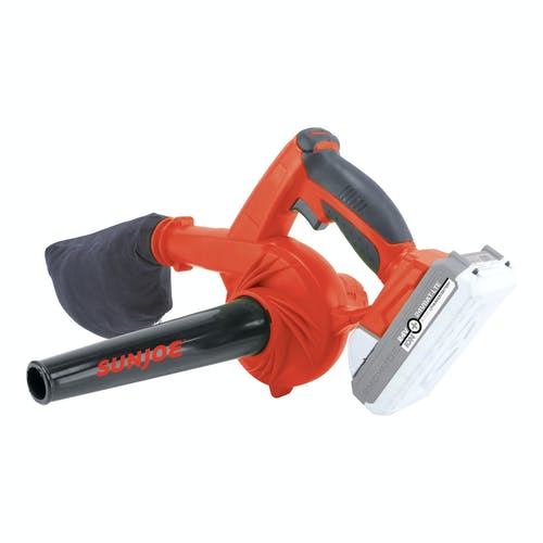 Restored Sun Joe 24V-WSB-LTE | Cordless Workshop Blower/Vacuum Kit | 24-Volt iON+ | 185 MPH | 105 CFM | w/ 2.0-Ah Battery & Charger (Refurbished)