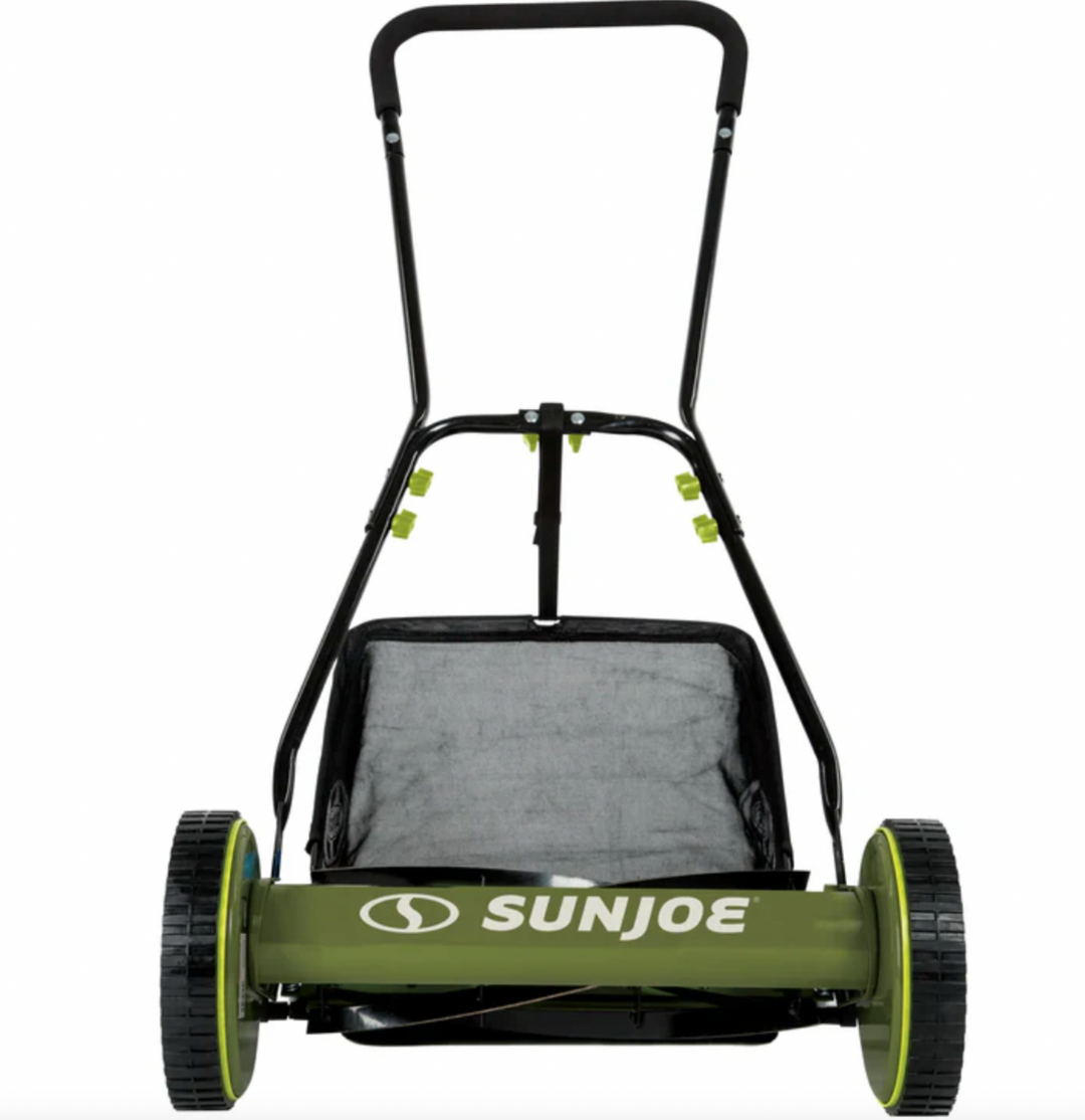 Restored Sun Joe MJ500M | In-Store Exclusive | Manual Reel Mower w/ Grass Catcher | 16 inch (Refurbished)