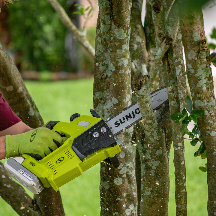 Restored Sun Joe 24V-10CS 24-Volt IONMAX 10-Inch Cordless Chain Saw, Kit (w/ 4.0-Ah Battery + Charger) (Refurbished)