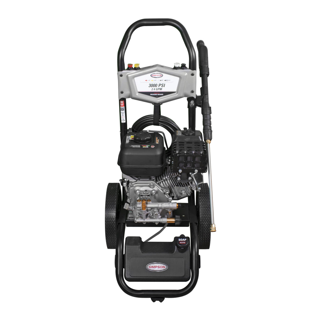 Restored SIMPSON Cold Water Gas Pressure Washer | MegaShot MS61220 | 3000 PSI at 2.4 GPM | CRX 210 with OEM Technologies (Refurbished)