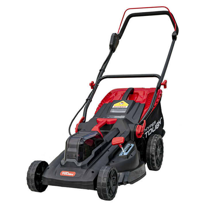 Restored Scratch and Dent Hyper Tough 40V Cordless Lawn Mower | 16-in. | Walk Behind | 2*4.0 Ah Battery and Quick Charger Included (Refurbished)