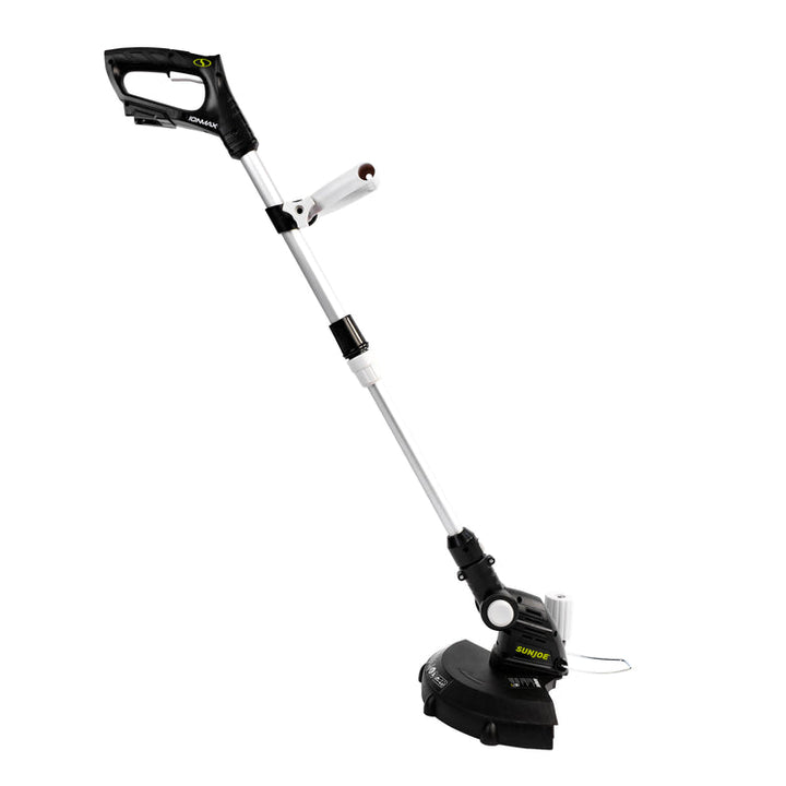 Restored Sun Joe 24V-LT12-LTE | 24V IONMAX Cordless String Trimmer Kit | 12-inch | Multi-Angle Head | W/ 2.0-Ah Battery + Charger (Refurbished)