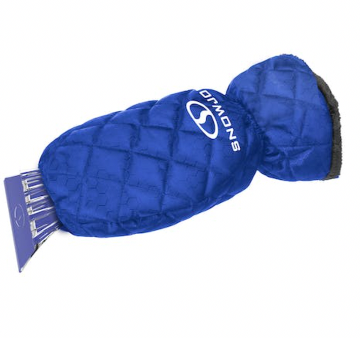 2 Pack | Snow Joe SJEG02M | Polar Fleece Lined Mitt With Built-In Ice Scraper | Waterproof | Heavy-Duty Ice Scraper
