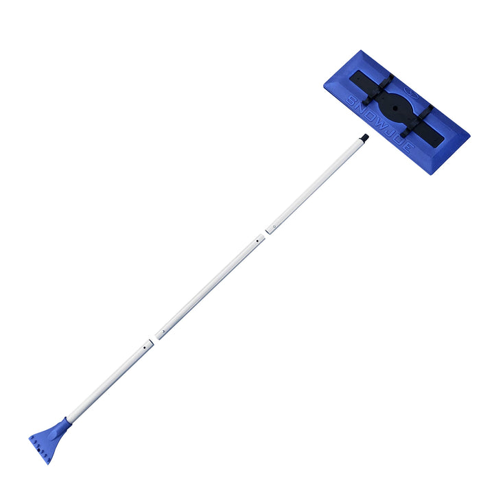 Restored Snow Joe SJBLZD The Original 2-In-1 Telescoping Snow Broom + Ice Scraper | w/ 18-Inch No-Scratch Foam Head (Refurbished)