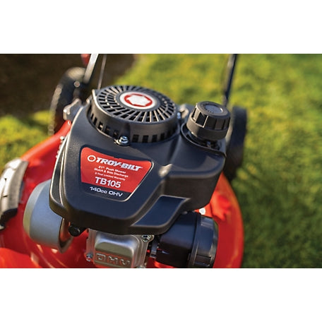 Restored Troy-Bilt TB105 21 in. 140cc Gas-Powered 2-in-1 Push Lawn Mower (Refurbished)