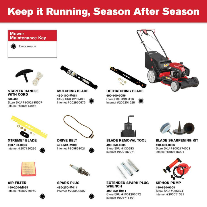 Troy-Bilt TB210 | 12AVA2MR766 | 21 in. | Self-Propelled 3-in-1 Front Wheel Drive Mower | 159cc OHV Engine