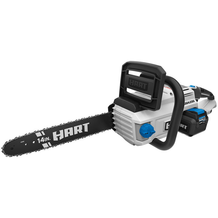 Restored Scratch and Dent HART 40-Volt Cordless Brushless 14-inch Chainsaw Kit (1) 4.0Ah Lithium-Ion Battery (Refurbished)