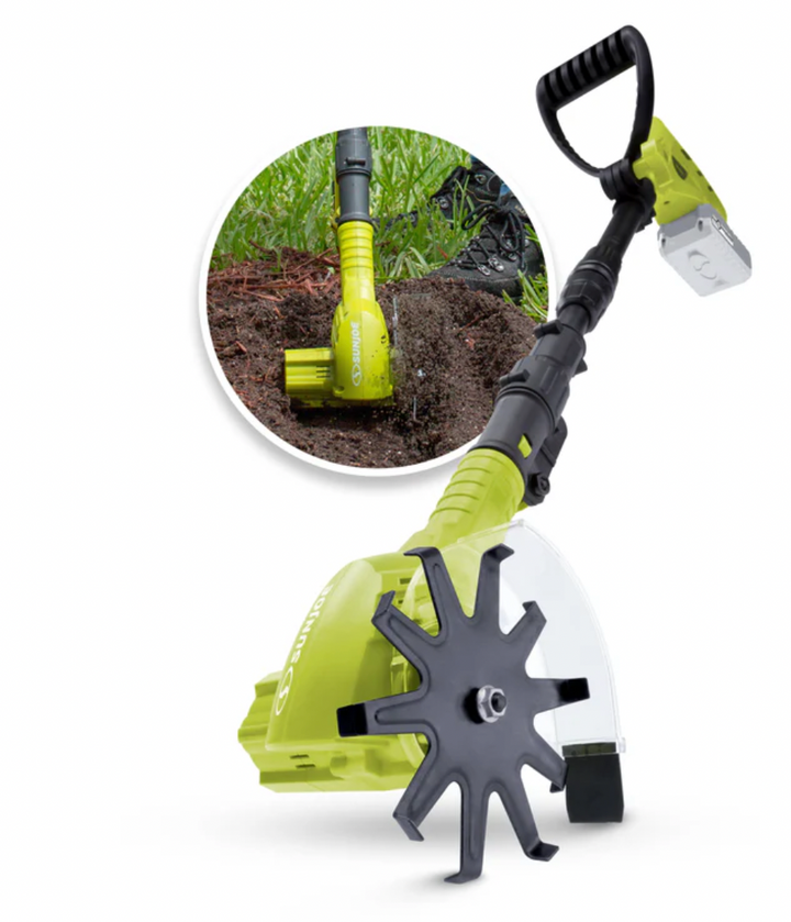 Restored Sun Joe TJW24C | 24-Volt Cordless Telescoping Weeder/Cultivator Kit | W/ 2.0-Ah Battery + Charger (Refurbished)