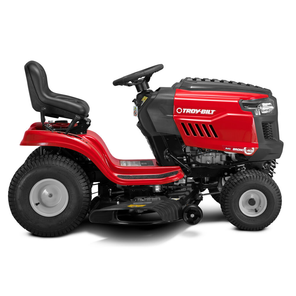 Troy-Bilt Bronco 46K Riding Lawn Mower | 46-in 541cc Kohler Engine | Auto Transmission | 46" Deck