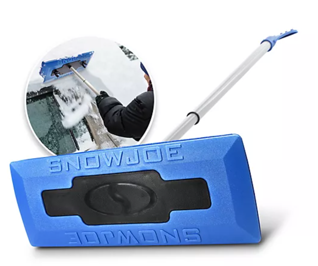 Restored Snow Joe 24V-SS11-ULT | 11" Cordless Snow Thrower Kit | W/ Telescoping Snow Broom & Battery Holder | Battery & Charger Included (Refurbished)