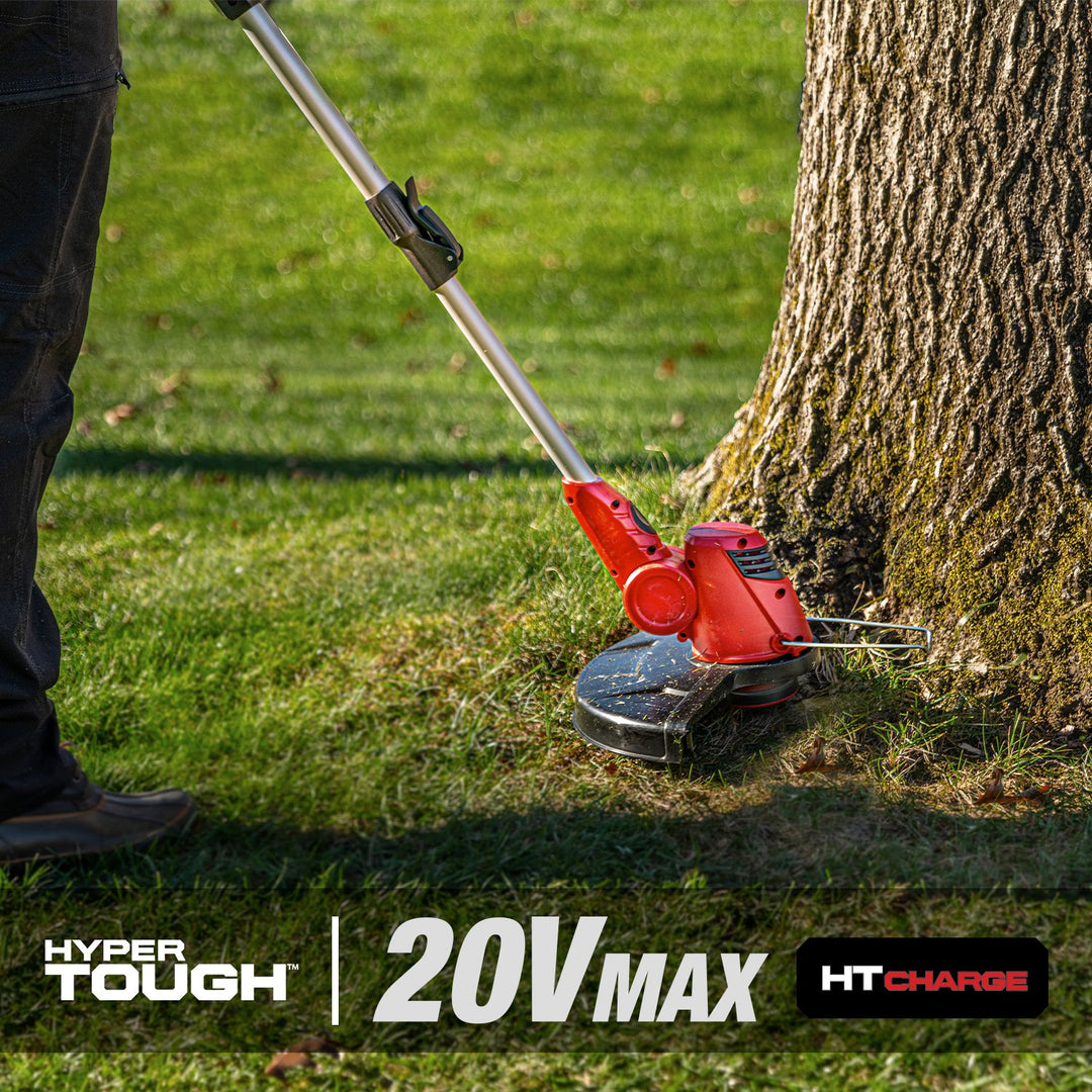 Restored Scratch and Dent Hyper Tough Cordless String Trimmer | 13-inch | 20V MAX | HT21-401-003-03 (Refurbished)