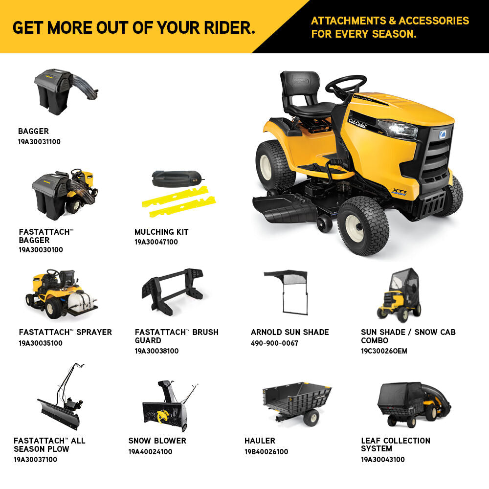 Restored Cub Cadet XT1 LT 46 | Enduro Series| Gas Riding Lawn Tractor | 46 in. | 23 HP | V-Twin Kohler 7000 Series Engine | Hydrostatic Drive (Refurbished)