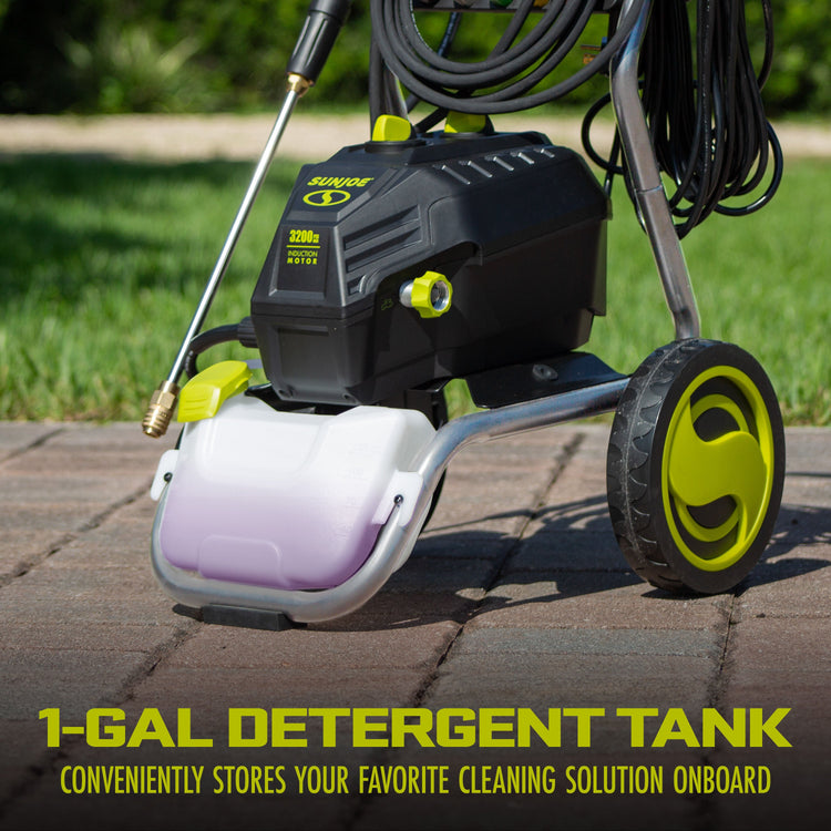 Restored Sun Joe SPX4800 | 14.9-Amp Electric Pressure Washer | With 5 Quick-Connect Tips & Detergent Tank | Cleans Cars, Fences, Patios, Decks, Sidewalks & More | Some Cosmetic Wear (Refurbished)