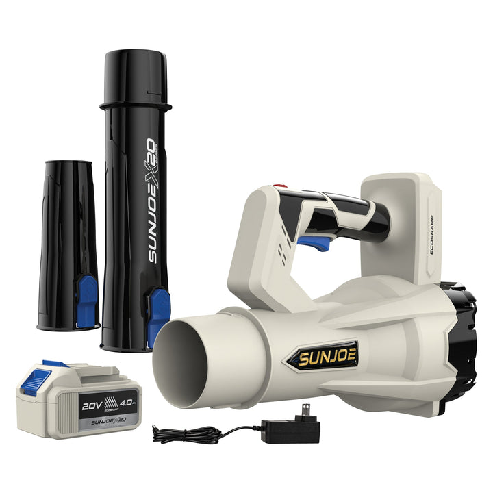 Sun Joe 20V Cordless Multi-Purpose Blower | 400 CFM | W/ 4000 mAh Battery (4.0-Amp) + Charger | In-Store Exclusive