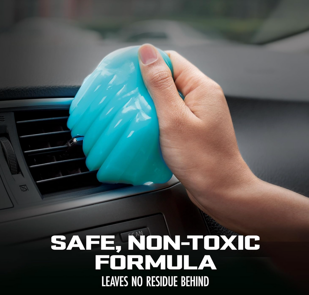 Car Cleaning Gel | Automotive Dust Car Crevice Cleaner | Slime Auto Air Vent and Interior Detail Removal | Car Putty and Keyboard Cleaner (2-Pack, Unscented)