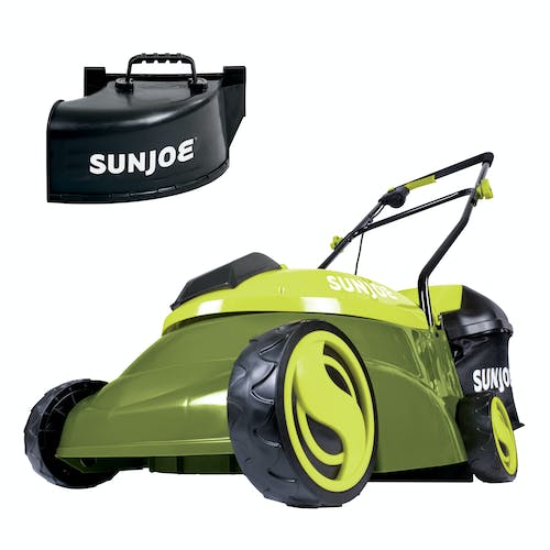 Restored Sun Joe MJ401C-PRO Cordless Push Lawn Mower | 14-in | 28 Volt | Discharge Chute (Refurbished)