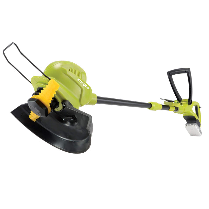 In-Store Exclusive | Sun Joe 24V-SB10-LTE 24-Volt IONMAX 10-in. Cordless SharperBlade Stringless Lawn Trimmer, Kit (w/2.0-Ah Battery + Quick Charger) (Open Box)