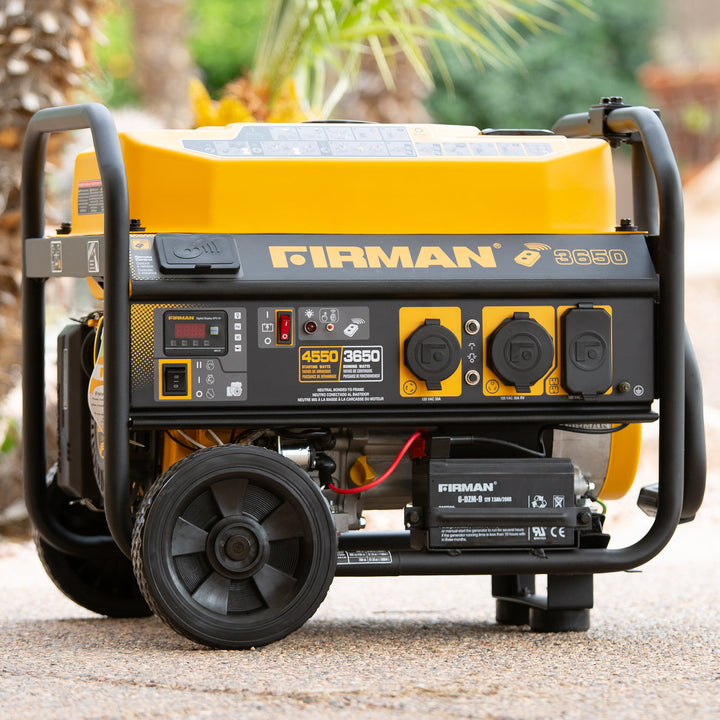 Restored Firman P03608 Gas Portable Generator | 4550W | 208 cc Engine 14 Hour Run Time | Remote Start | 120V | Generator Only (Refurbished)