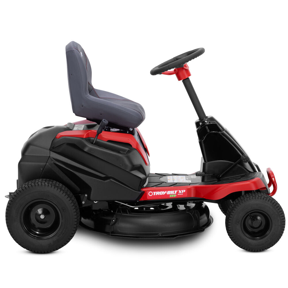 Troy-Bilt TB30E XP 30 in. 56-Volt MAX 30 Ah Battery Lithium-Ion Electric Drive Cordless Riding Lawn Tractor with Mulch Kit Included