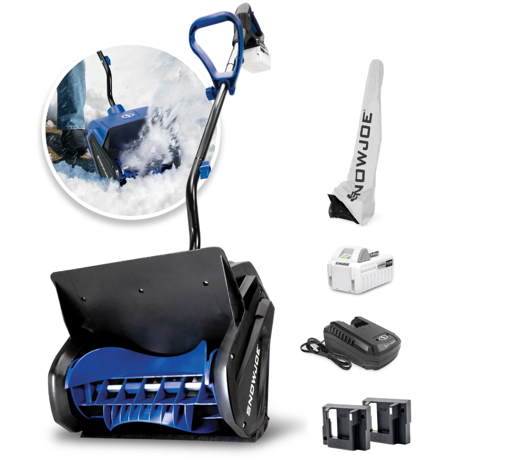 Restored Snow Joe 24V-SS13-XR-ULT | 24V 13 in. Cordless Snow Shovel Kit | W/ 5.0-Ah Battery, Charger, Cover & Battery Holders (Refurbished)