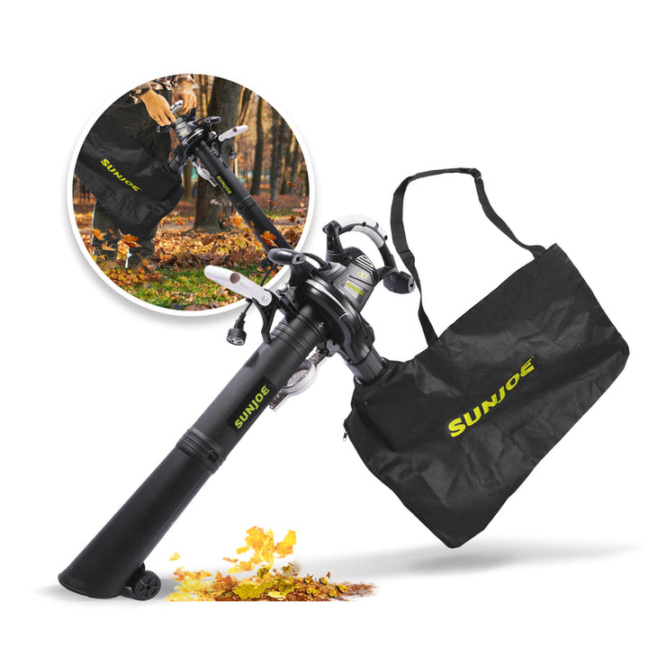 Sun Joe SJ-BVM-GA | Electric 3-in-1 Blower, Mulcher & Vacuum | With Gutter Kit (Refurbished) | In-Store Exclusive