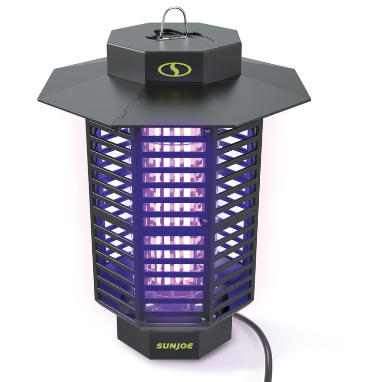 Restored Sun Joe SJ-BZ18W | 18-Watt UV Indoor/Outdoor Bug Zapper | 1600 sq ft Coverage | Whisper Quiet Operation (Refurbished)