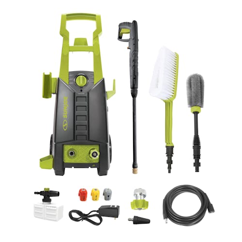 Restored Sun Joe SPX2700-MAX Electric Pressure Washer | 13-Amp | W/ Utility Bristle Brush + Rim Brush | Quick Connect + Turbo Nozzles (Refurbished)