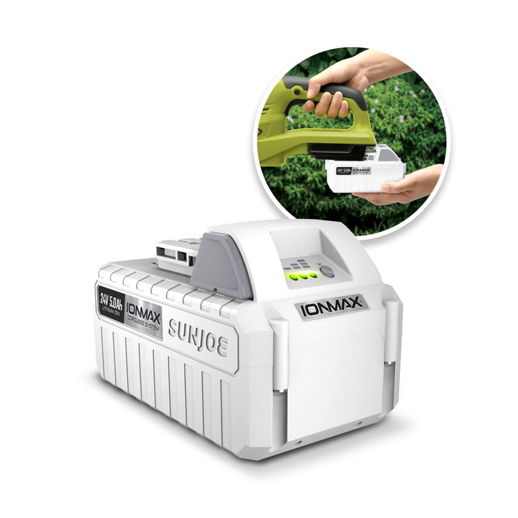 Restored Sun Joe & Snow Joe IBAT24-XR | 24-Volt 5.0 Ah Lithium iON Battery (Refurbished)