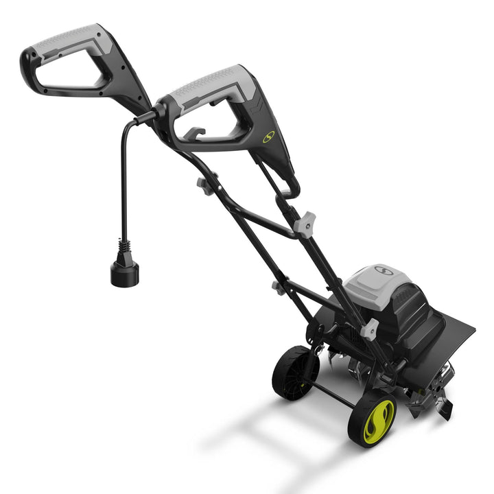 Sun Joe Corded Electric Tiller & Cultivator TJ605E | 15-Amp | 6 Steel Tines | 15.7" Width | 4 Height Adjustments (Refurbished) | In-Store Exclusive