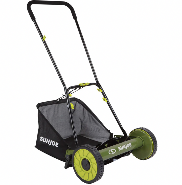 Restored Sun Joe MJ500M | Manual Reel Mower w/ Grass Catcher | 16 inch (Refurbished) | LOCAL PICKUP ONLY