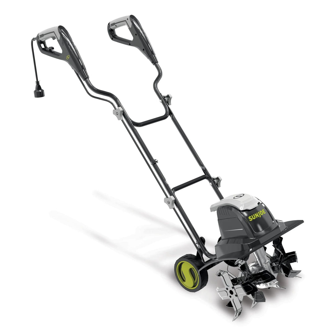 Restored Sun Joe Corded Electric Garden Tiller & Cultivator TJ605E | 15-Amp | 6 Steel Tines | 15.7" Width | 4 Height Adjustments (Refurbished)