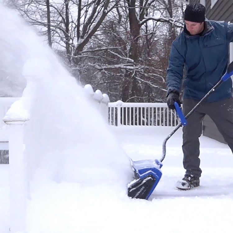 Restored Snow Joe 24V-SS13-MAX Battery Snow Shovel Kit | 13 Inch | Includes 4Ah Battery, Quick Charger, Battery Holder, & Cover (Refurbished)