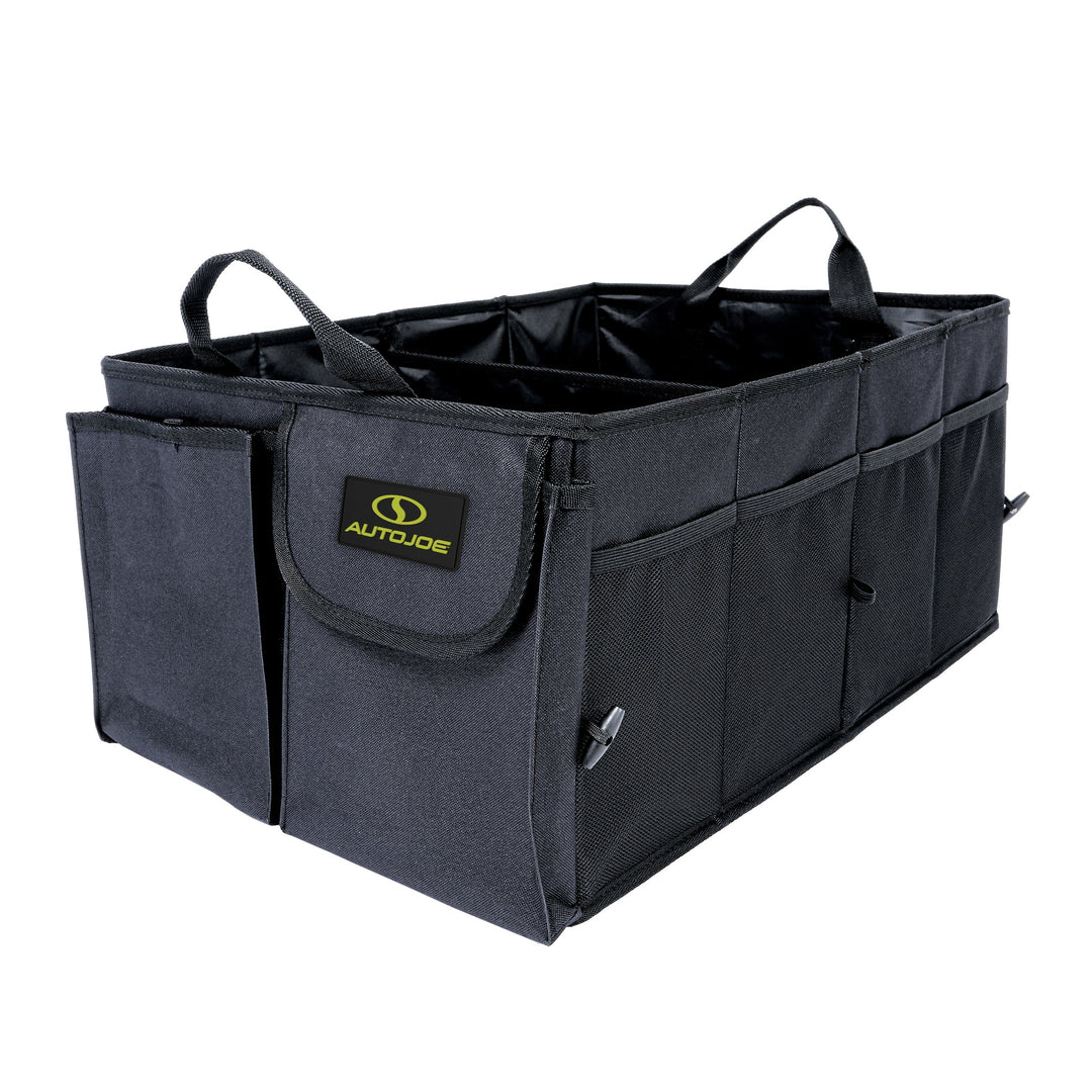 Auto Joe Collapsible Auto Storage Organizer | w/ Anchor Straps and Toggle Fasteners for Hold Security | Adjustable Strap | Rip Resistant