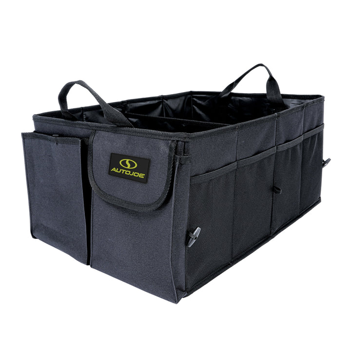 Auto Joe Collapsible Auto Storage Organizer | w/ Anchor Straps and Toggle Fasteners for Hold Security | Adjustable Strap | Rip Resistant
