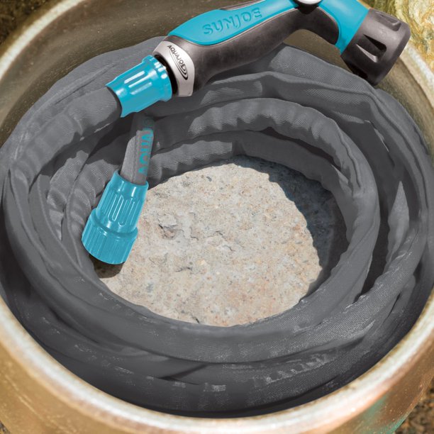 Restored Aqua Joe AJFJH50 Ultra Flexible Kink Free Fiberjacket Garden Hose | 50-Foot (Refurbished)