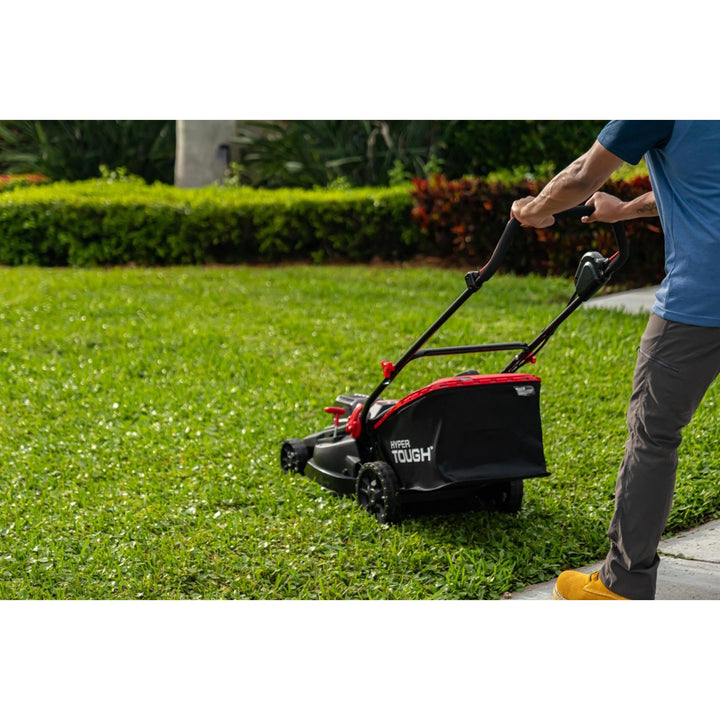 Restored Hyper Tough 40V Cordless Lawn Mower | 16-in. | Walk Behind | 2*4.0 Ah Battery and Quick Charger Included (Refurbished)